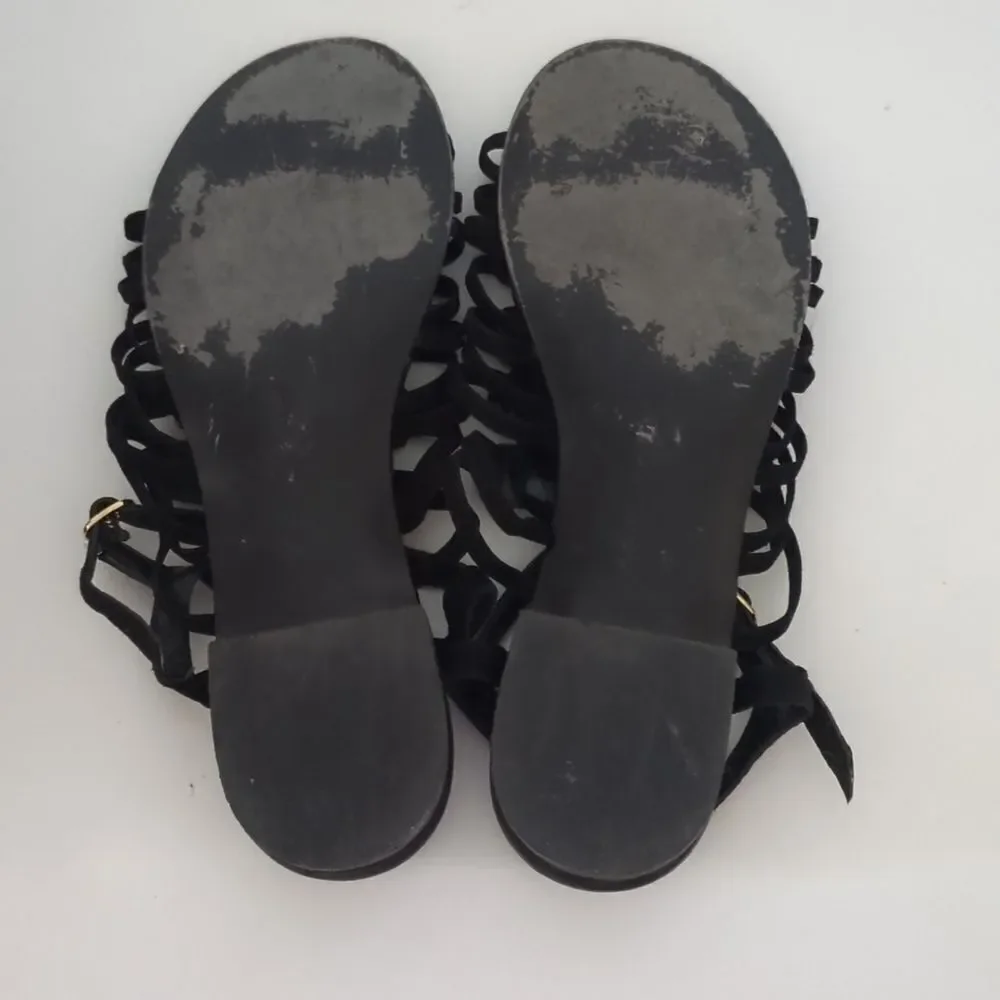 ROBERT CLERGERIE Black Suede Sandals